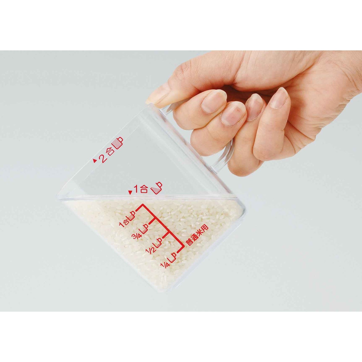 Inomata Measuring Rice Cup (360ml) BPA Free Clear
