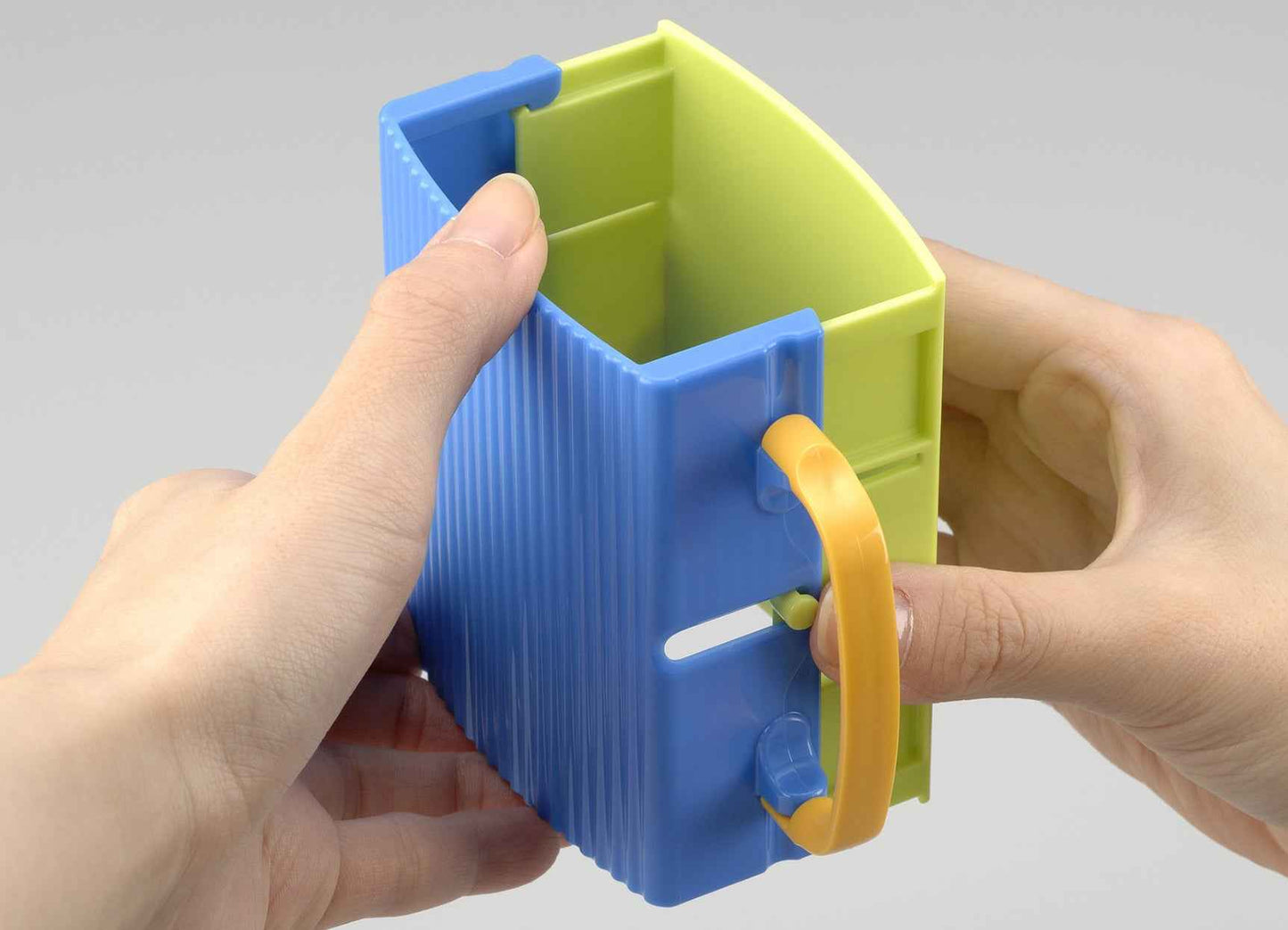 Inomata Baby Kids Toddler Self-Helper (100-250ml) Paper Pack Juice Holder Blue
