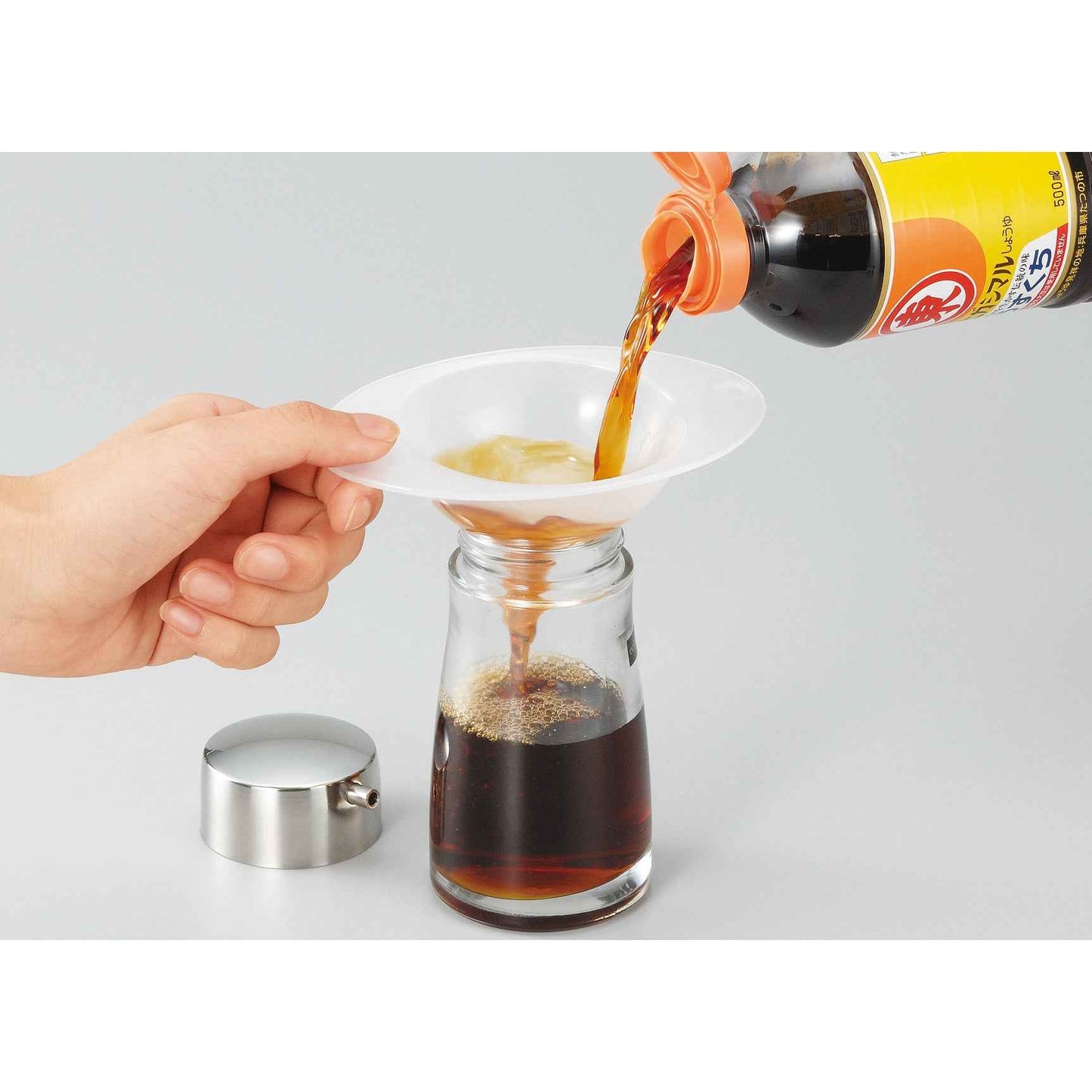 Inomata Twin Funnel 2p Kitchen Tool White