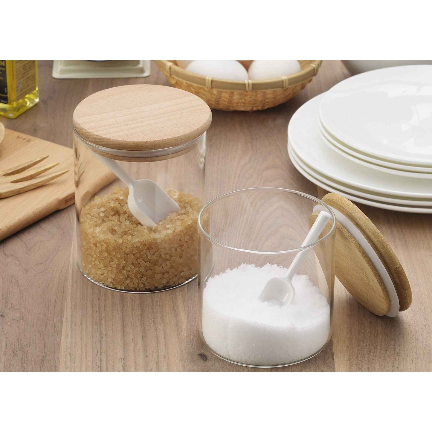 Inomata Measuring Short Spoon 2p (5 & 15ml) Kitchen Tool White