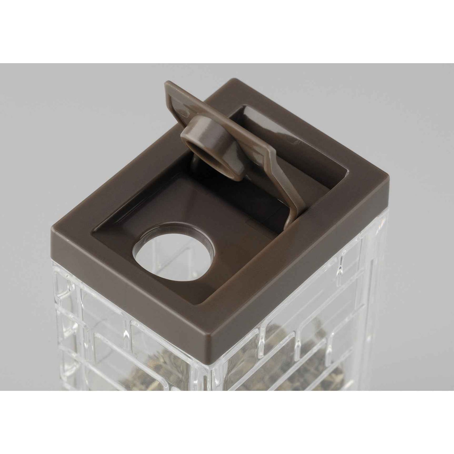 Inomata Seasoning Storage Container (63ml) Jar 1 Hole Brown