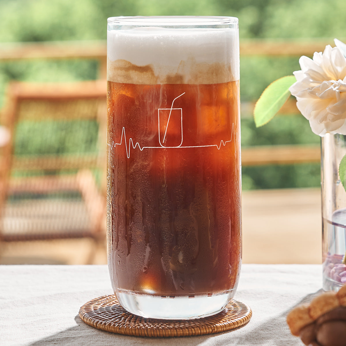 CAFE GRANDE Beat around Cafe Big Mug (625ml) Glass Cup - ๋ผ์จ์๋จ ์นดํ๊ทธ๋๋ฐ ๋นํธ์ด๋ผ์ด๋์นดํ - adamhnk