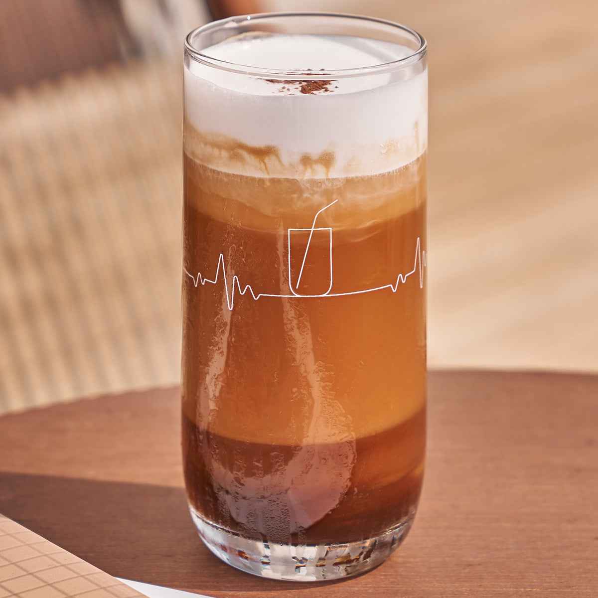 CAFE GRANDE Beat around Cafe Big Mug (625ml) Glass Cup