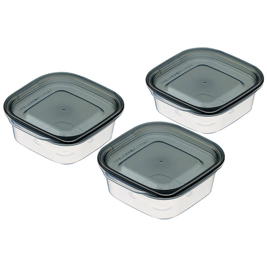 Microwave Food Storage Container 3p (90ml) Black - ์ด๋
ธ๋งํ ์ฆ๊ธฐ๋ฐฐ์ถ ์ฌ๊ฐ 90ml 3P 1843 - adamhnk