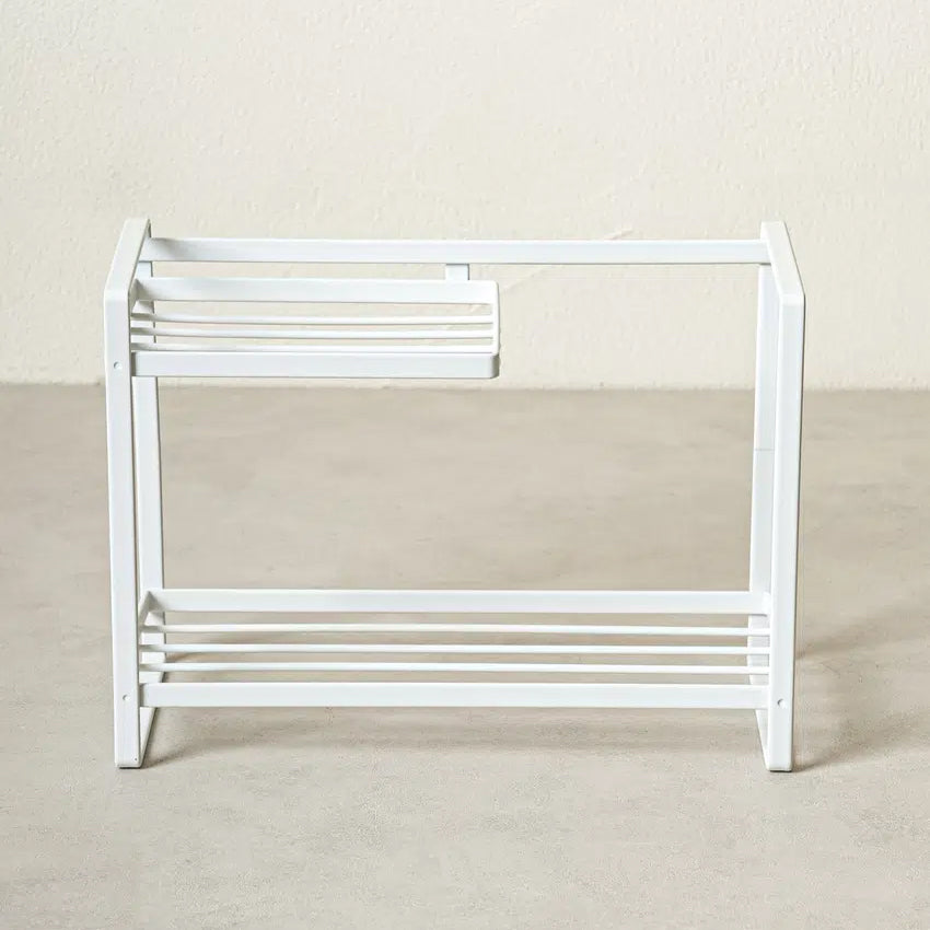 2-Tier Kitchen Shelf (22x9.5x16cm) White - Adamhnk