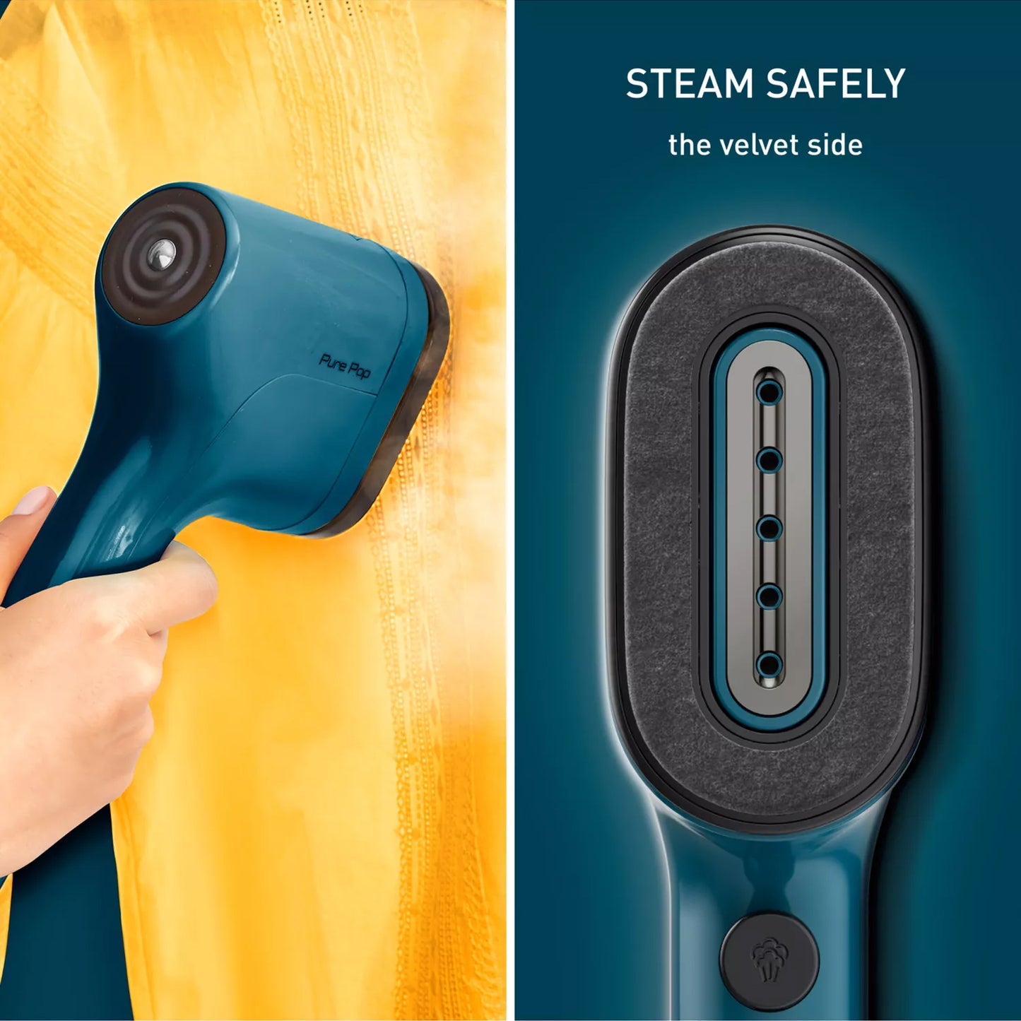 TEFAL DT2020 Pure POP Handheld Garment Steamer Iron 1200W Blue - ํ
ํ ๊ฐ๋จผ์คํฐ๋จธ ํจ์ด ํ ์ค์
๋ฅ๋ธ๋ฃจ DT2020K0 - adamhnk