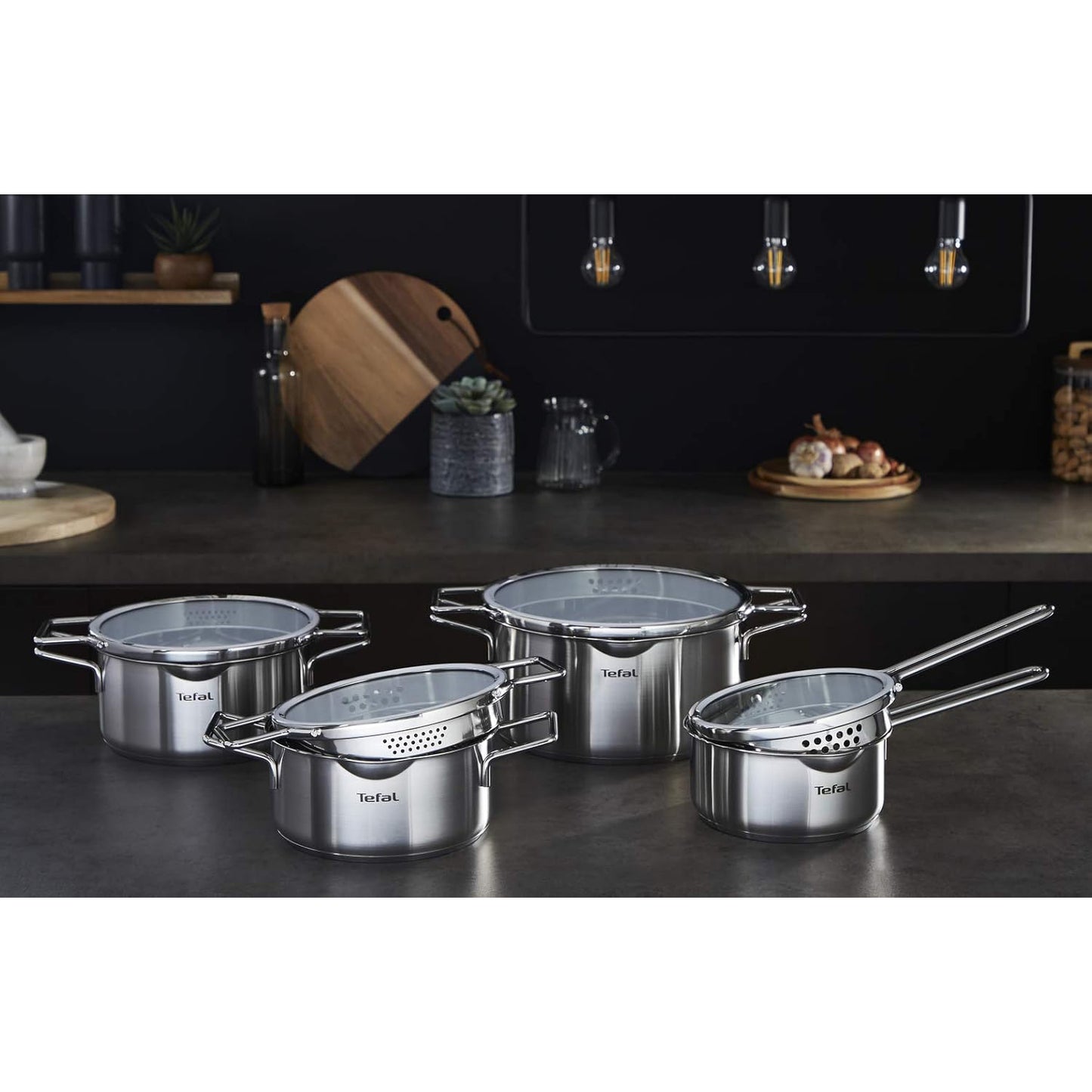TEFAL NORDICA Stainless steel Induction Stew Pot (24cm, 4.8L) + lid