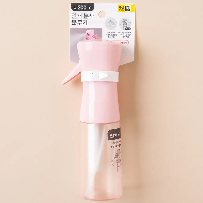 Spray Bottle for Hair, Plants & More, Continuous Mister, Ultra Fine Water Mist, (200ml) Pink Bottle