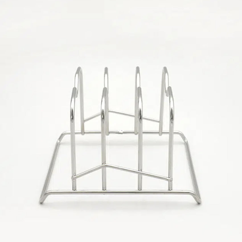 Stainless Steel Plate Rack (16.5x15.5x11cm) Silver - Adamhnk