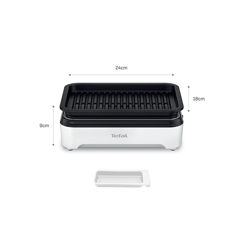 Tefal GC5711 Compact Mini Electric Grill 1100W White - Adamhnk