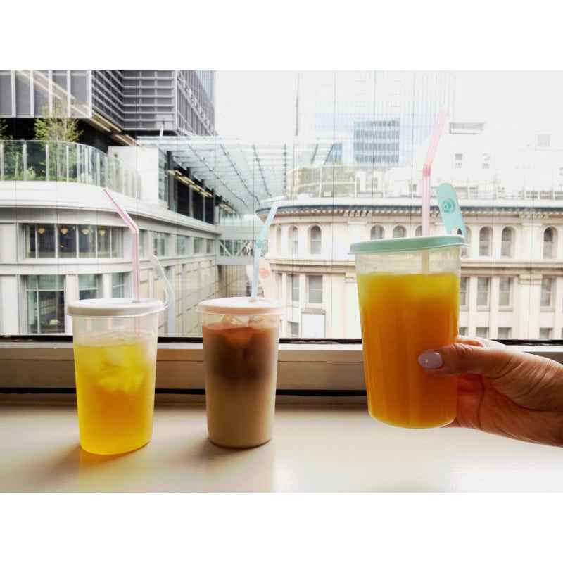 Kokubo Straw Cup Drink Water (500ml) Bottle White