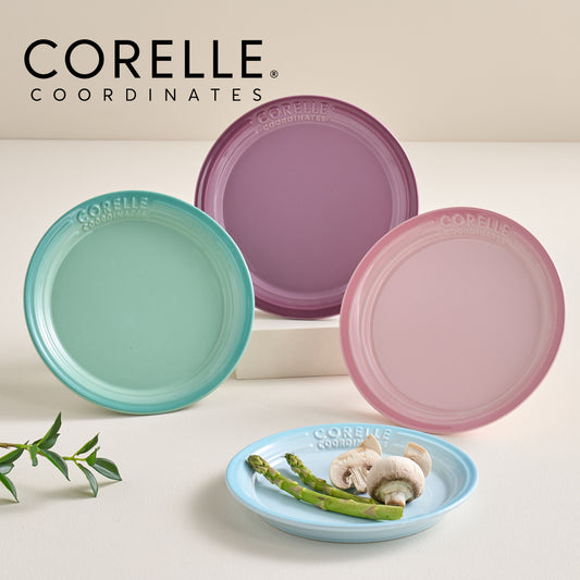 Corelle Breeze Stone Plate 4p Dinnerware Dishwasher Oven Safe 4 Color