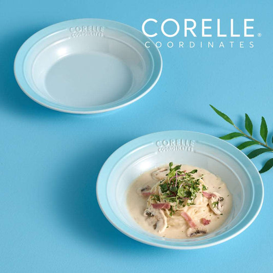 Corelle Breeze Stone Salad Bowl 2p Dinnerware Dishwasher Oven Safe Blue