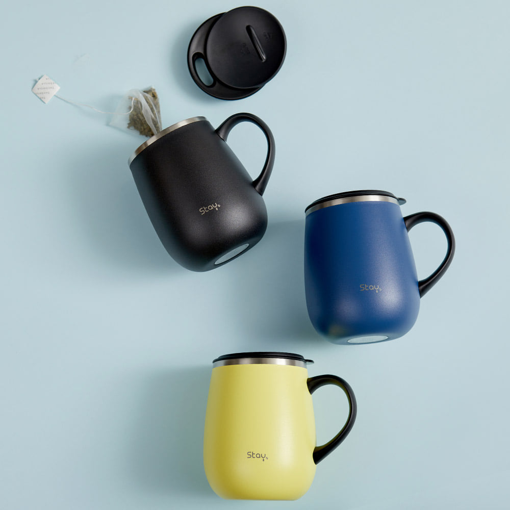 Cozy Hand Mug Tumbler (460ml) BPA Free Lemon