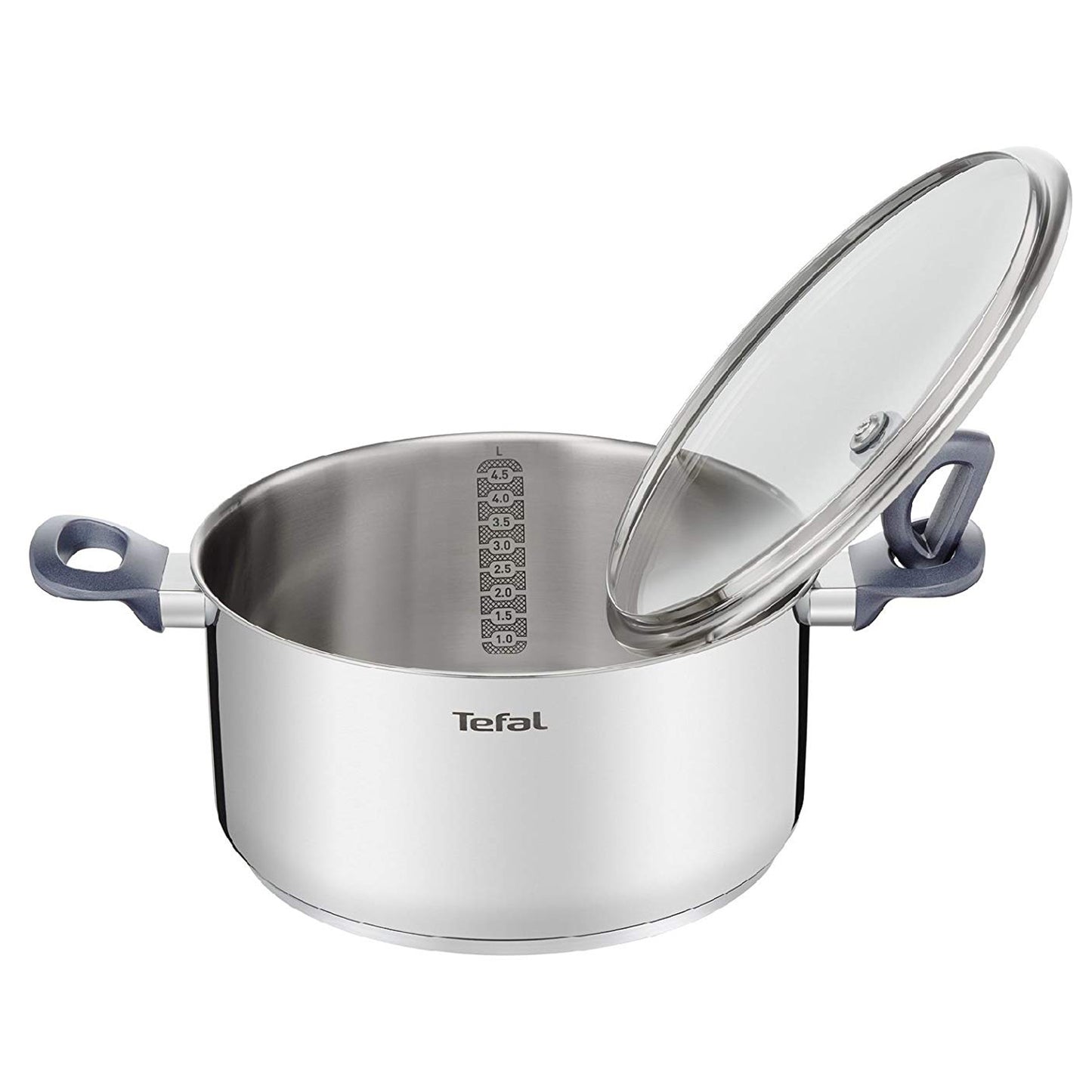 Tefal Daily Cook Stainless Steel Induction Stewpot (18cm, 2.1L) Dishwasher Oven Safe No PFOA Silver