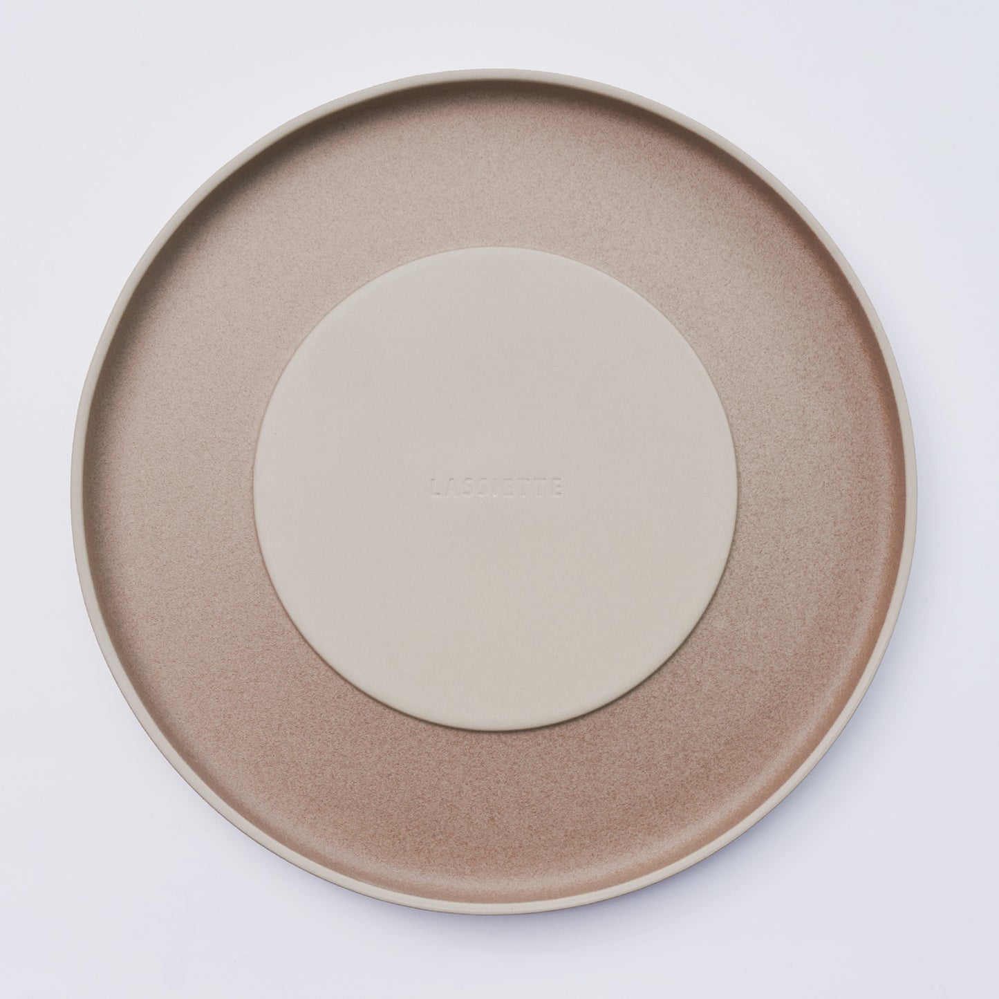 DILLO Art Objet Large Round Plate Dinnerware Brown