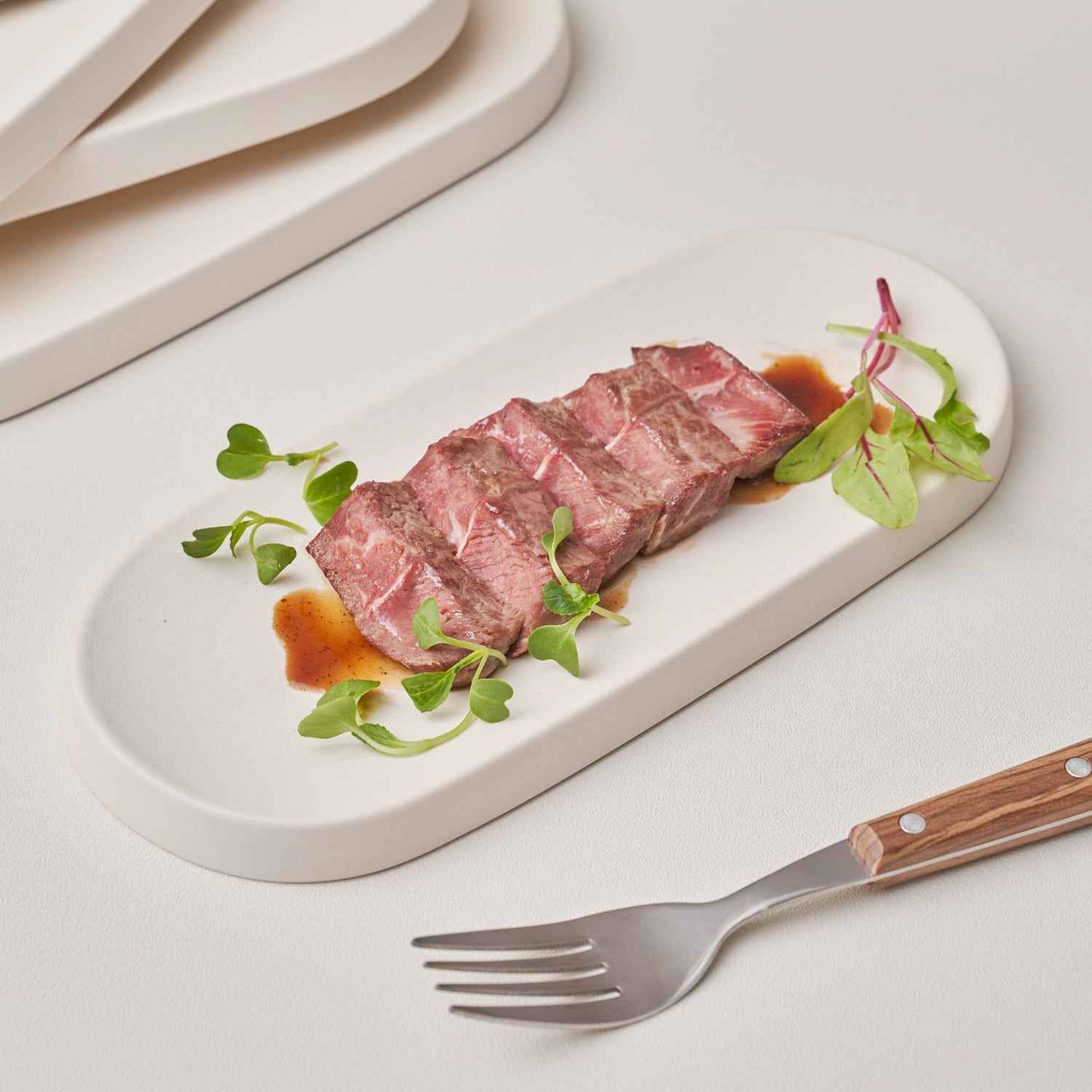DILLO Art Objet Rectangular Plate Dinnerware White