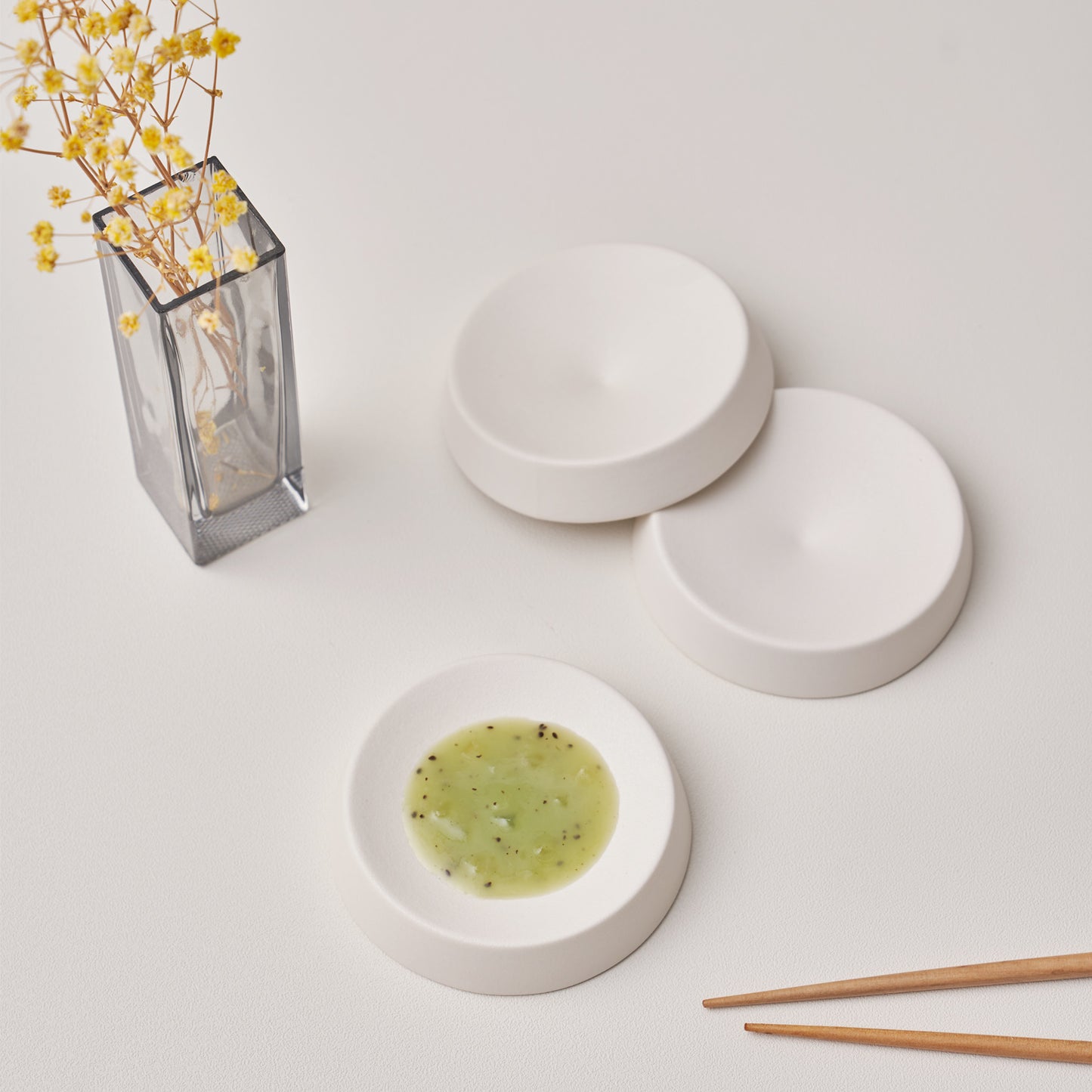 DILLO Art Objet Sauce Bowl Dinnerware White - ๋ผ์จ์๋จ ๋๋ก ์์ค๋ณผ ํ์ดํธ - adamhnk
