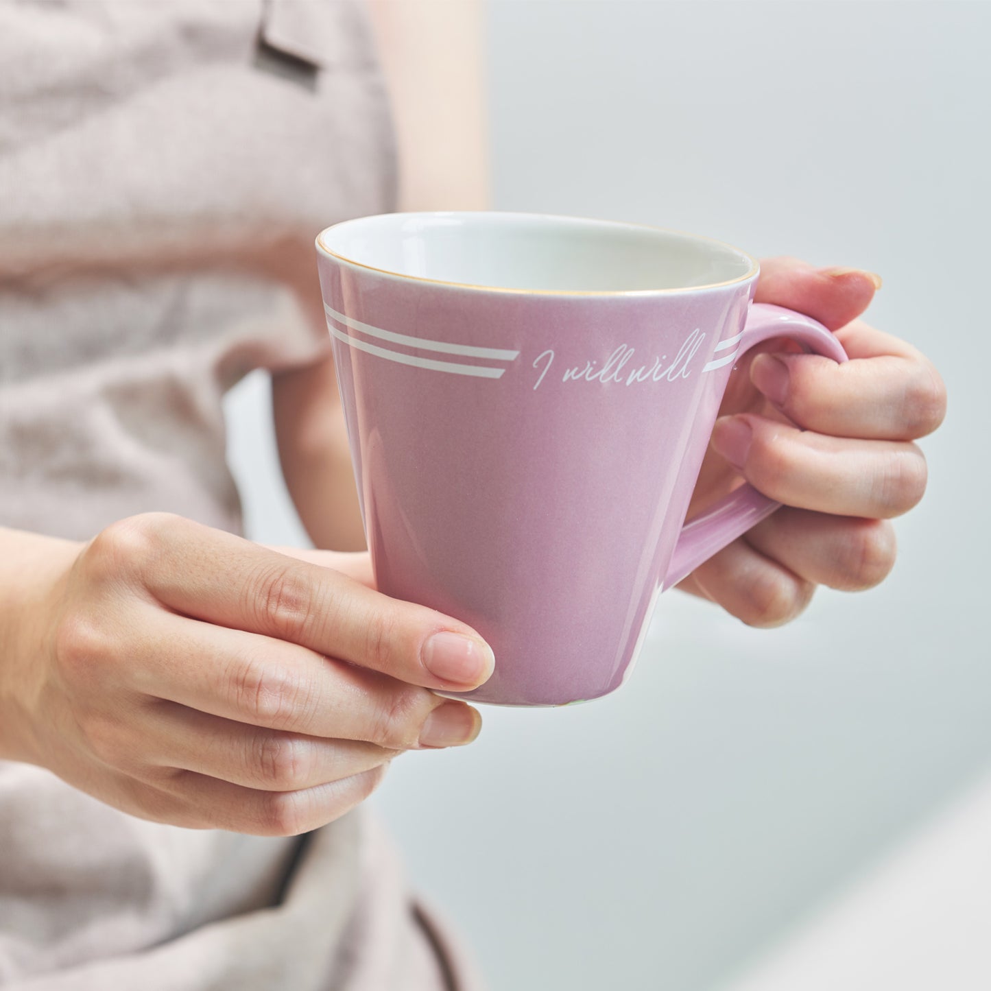 Elina Ceramic Mug Cup Dinnerware No PFOA Pink