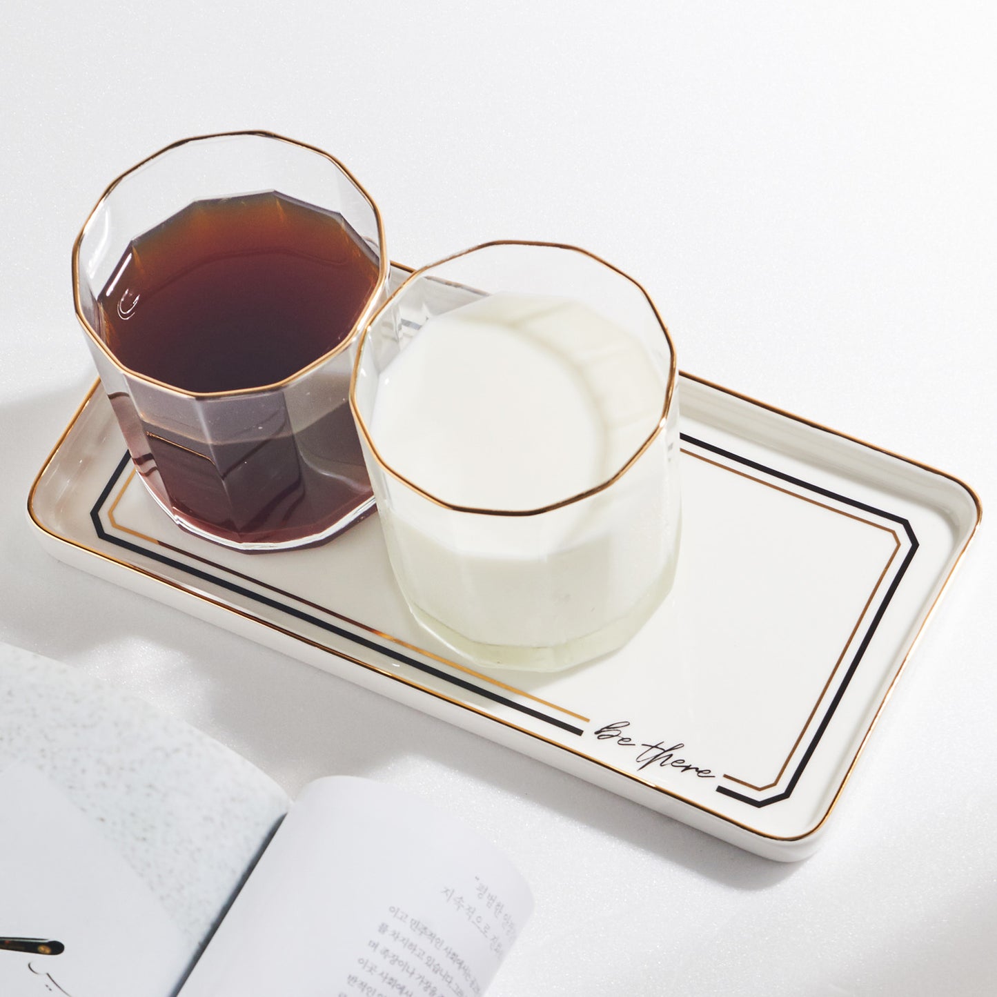 Elina Ceramic Rectangular Plate Dinnerware No PFOA White
