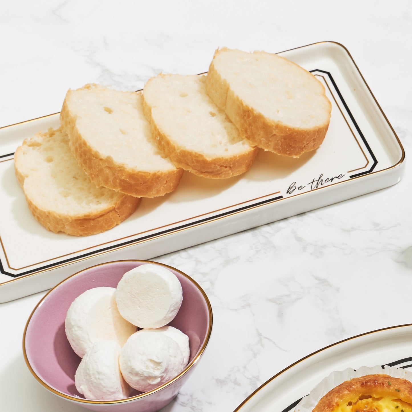 Elina Ceramic Rectangular Plate Dinnerware No PFOA White