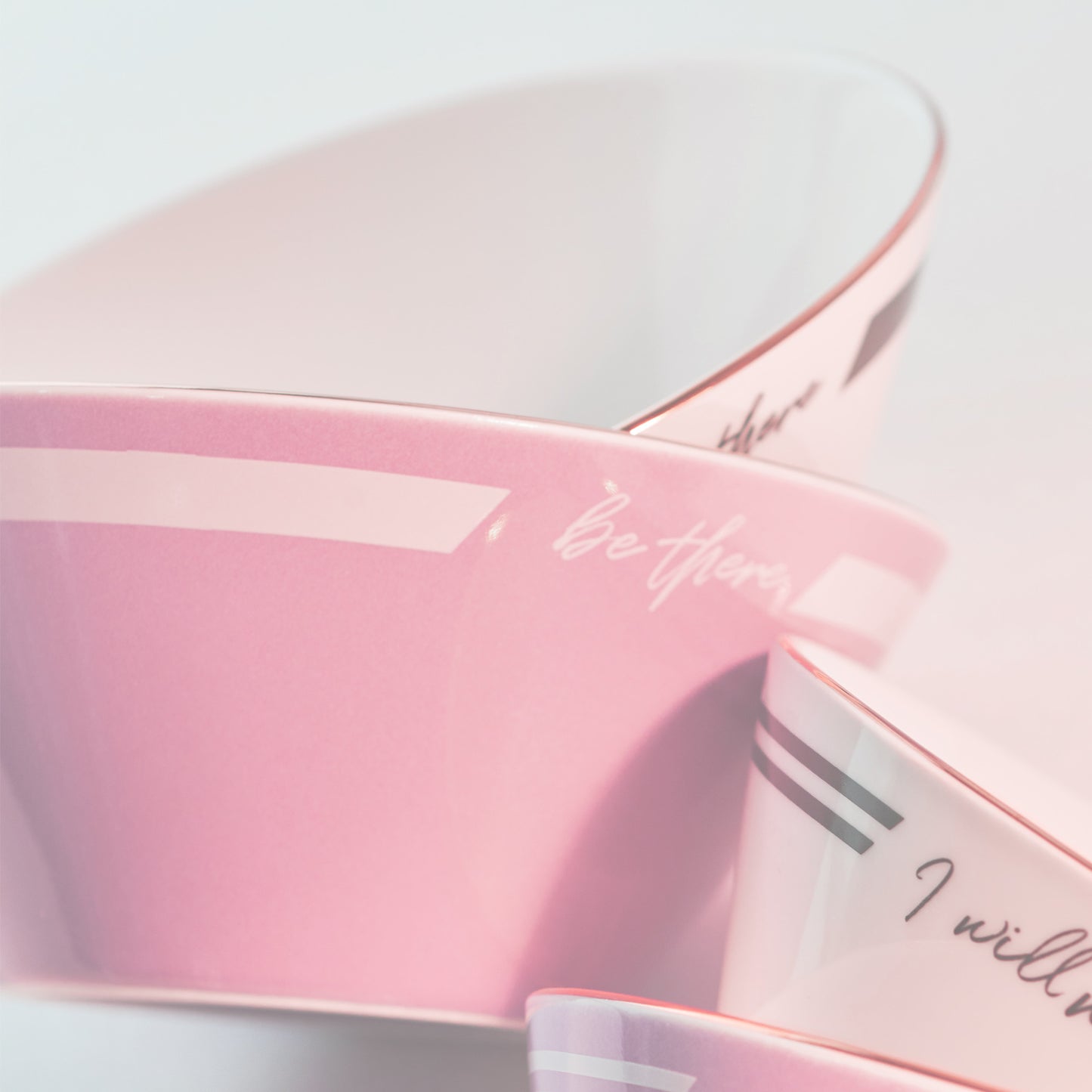 Elina Ceramic Soup Bowl Dinnerware No PFOA Pink