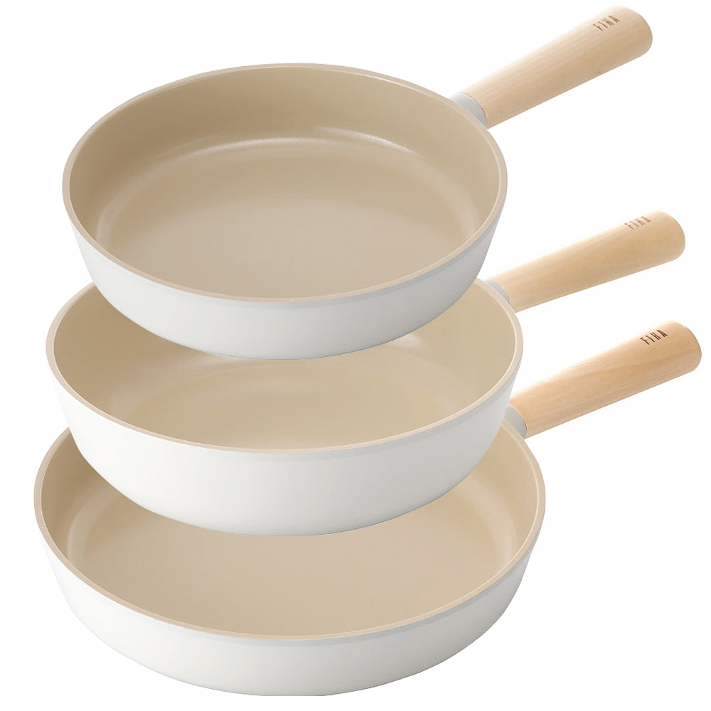 FIKA Induction Frying Pan 3p (24+28+26cm) No PFOA White