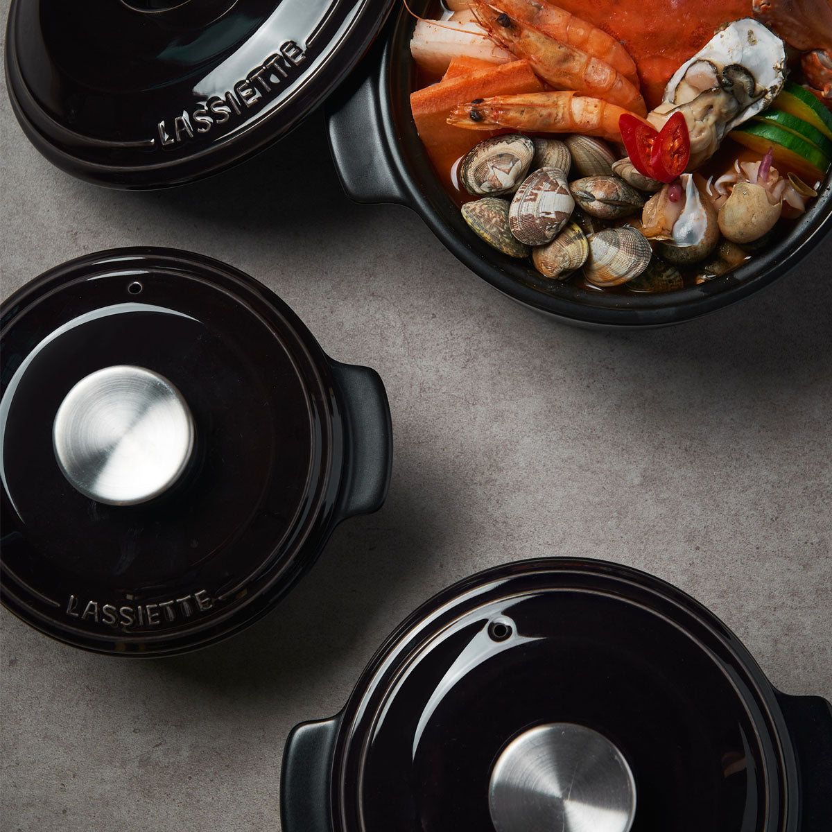 GEMPOT Premium Ceramic Stewpot (14cm) No-Crack Dishwasher Oven Safe No PFOA - ๋ผ์จ์๋จ ์ ฌํ ๋๋ฐฐ๊ธฐ 14cm - adamhnk