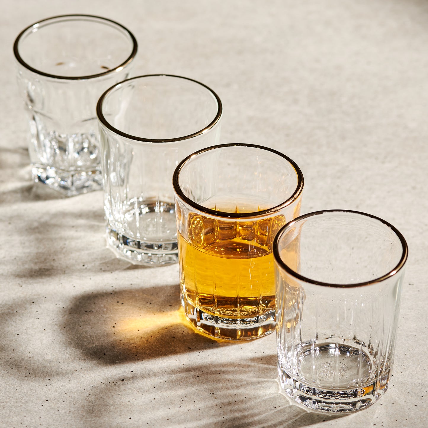 GOLDLINE 24K Shot Glass 4p (50ml) Clear - ๋ผ์จ์๋จ 24k ๊ณจ๋๋ผ์ธ ์์ฃผ์ C 4p - adamhnk