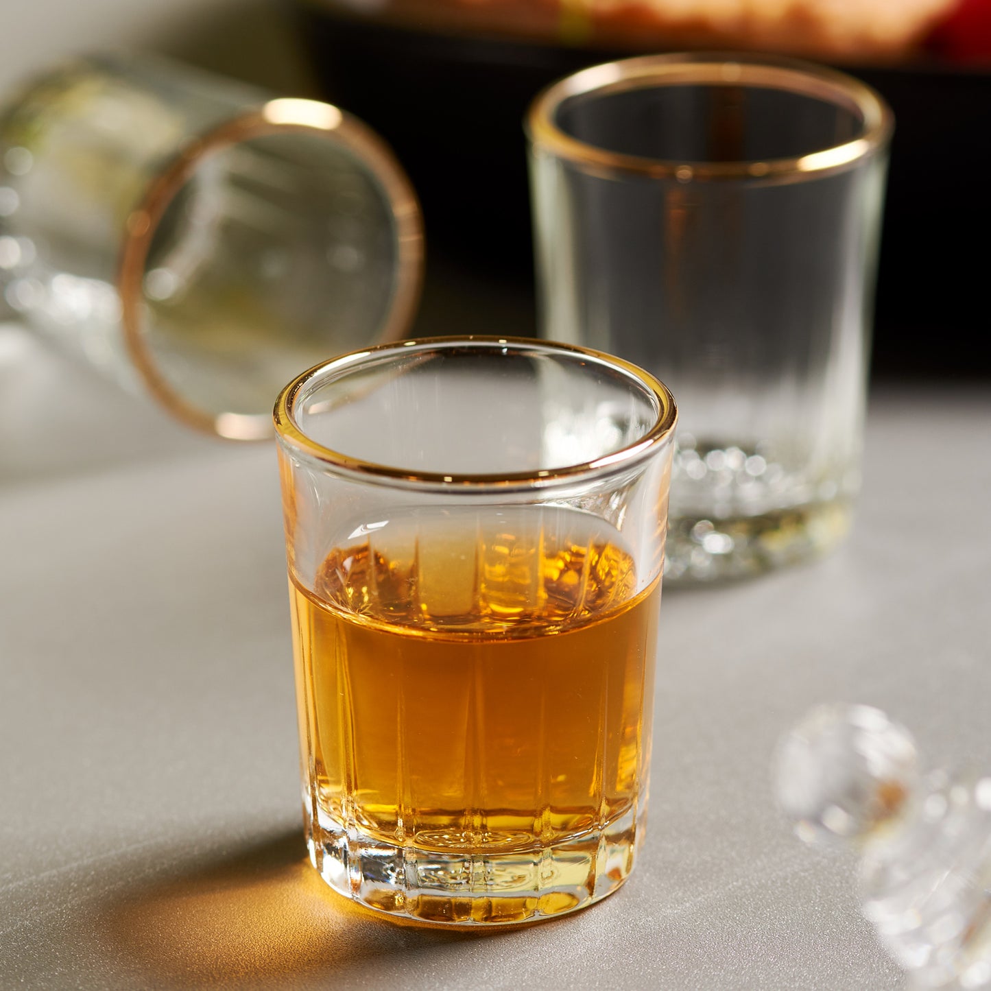 GOLDLINE 24K Shot Glass 4p (50ml) Clear - ๋ผ์จ์๋จ 24k ๊ณจ๋๋ผ์ธ ์์ฃผ์ C 4p - adamhnk