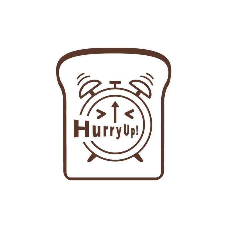 Kokubo Toast Stamp Hurry Up Deco Mold Blue
