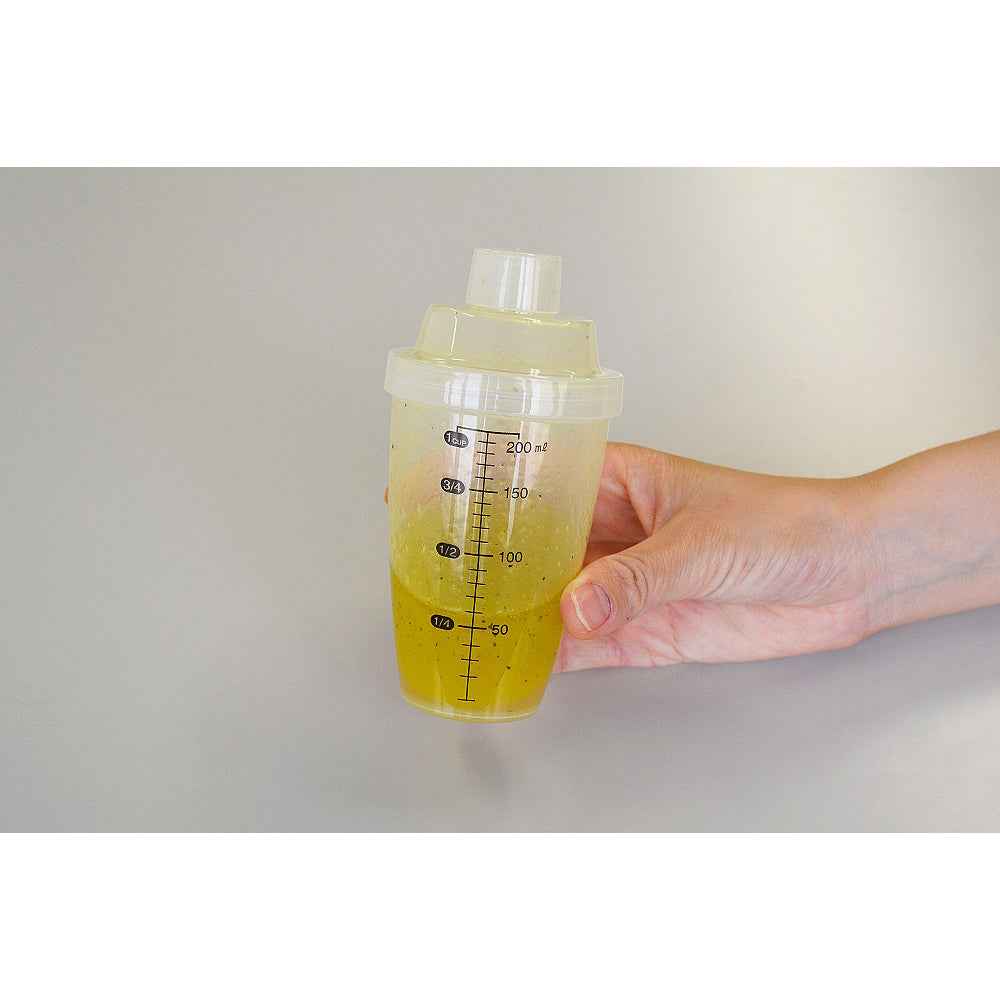 Kokubo Dressing Shaker (200ml) Measuring Scale Bottle Clear