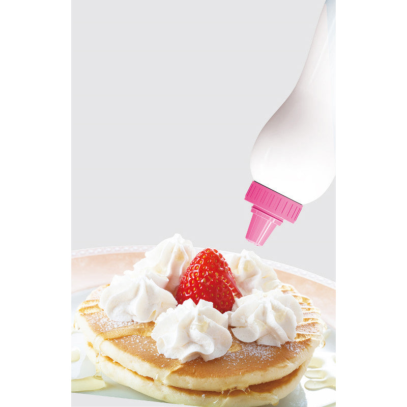 Whipping Cream Dispenser Handle Maker (100ml) Bottle Pink - 코쿠보 생크림짜개 KK-245 - adamhnk