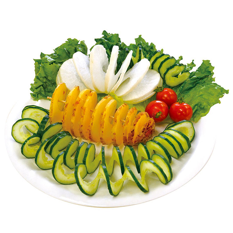 Spiral Potato Cutter Slicer Kitchen Tool Red - 코쿠보 회전 감자칼 KK-247 - adamhnk