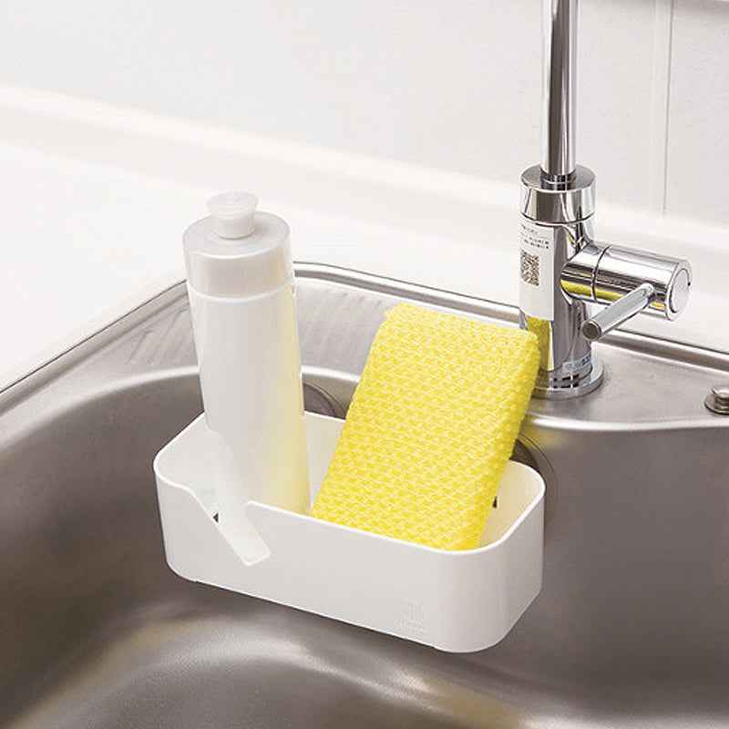 Kokubo Sink Sponge & Scrubber Holder Suction Cup White