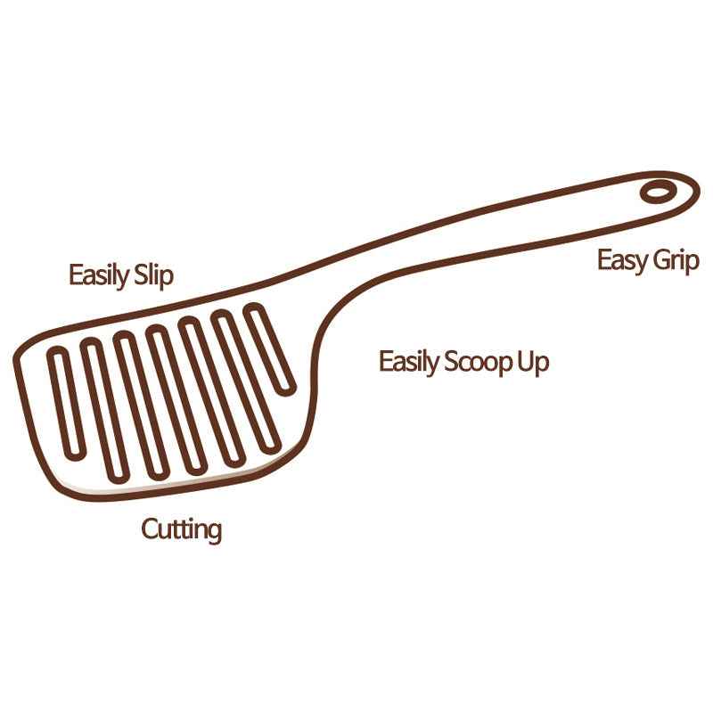 Kokubo Chef Tool Omurice Spatula Easy Grip BPA Free Black