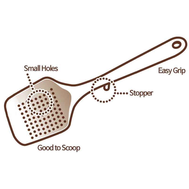 Kokubo Chef Tool Pasta Ladle Easy Grip BPA Free Black