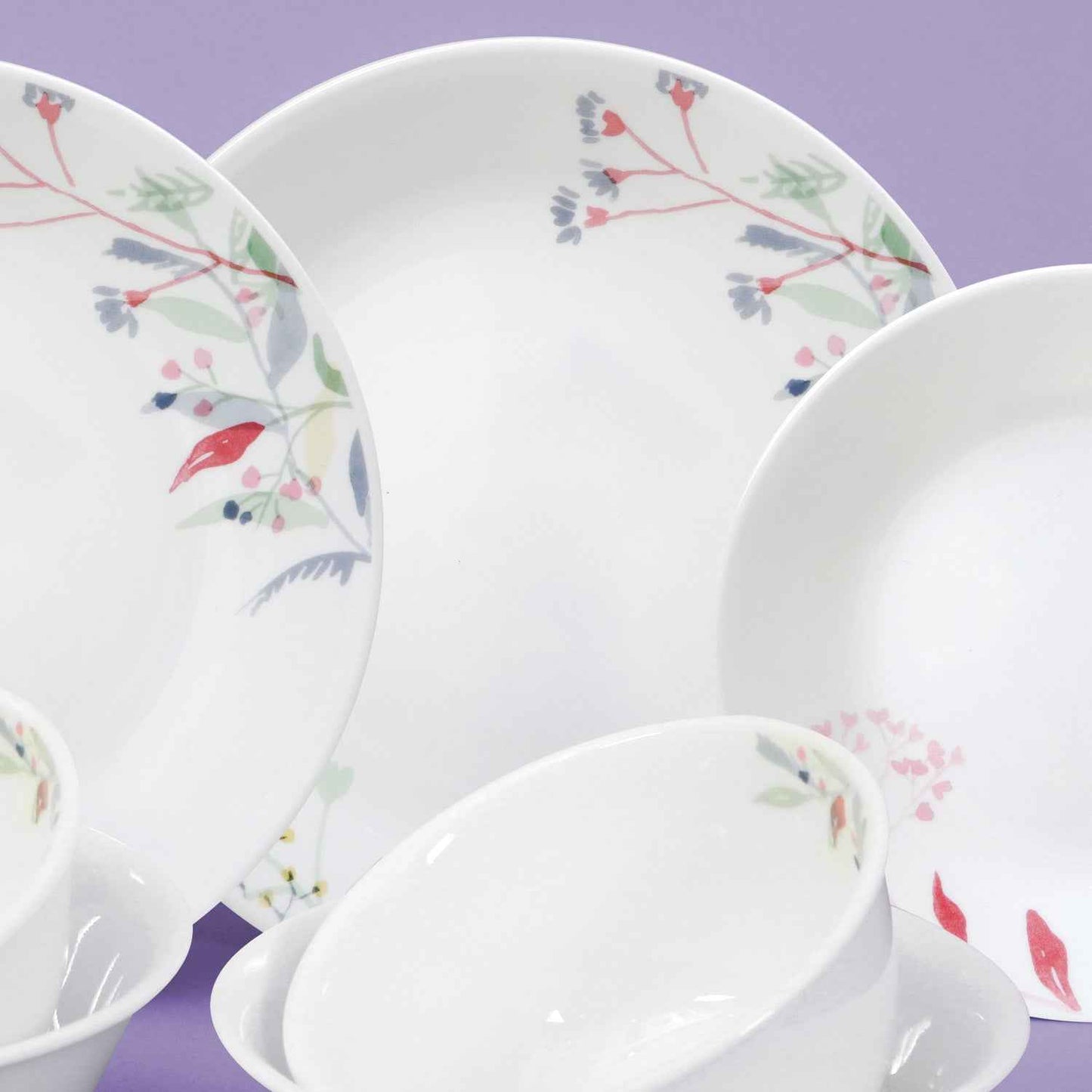 Corelle Monteverde San Jose 8p Glass Dinnerware Set Dishwasher Oven Safe