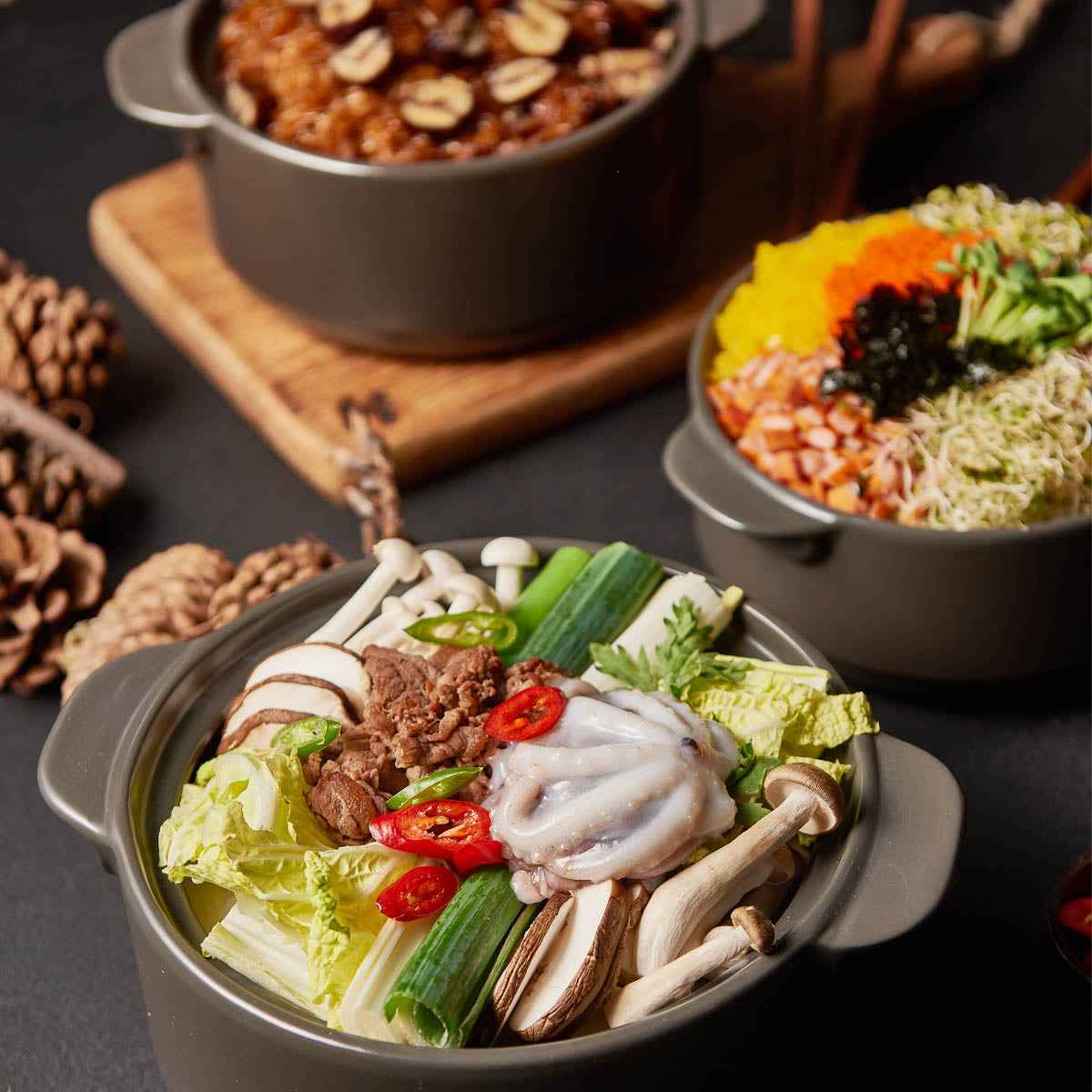 MOON POT Nonstick Heat-Resisting Stewpot (18cm) No Crack Dishwasher Oven Safe No PFOA