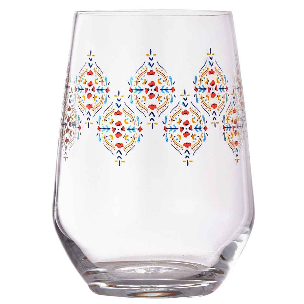 Navajo Pink Highball (370ml) Glass Cup Clear