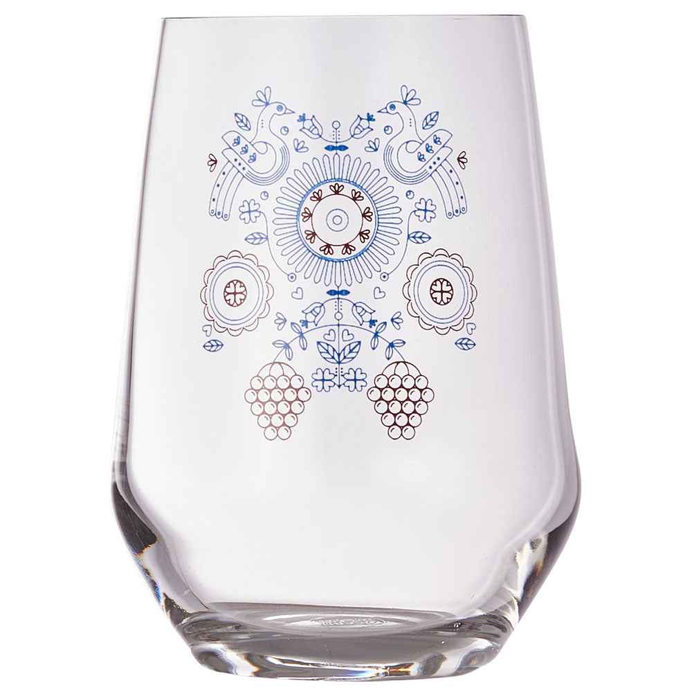 Navajo Purple Highball (370ml) Glass Cup Clear