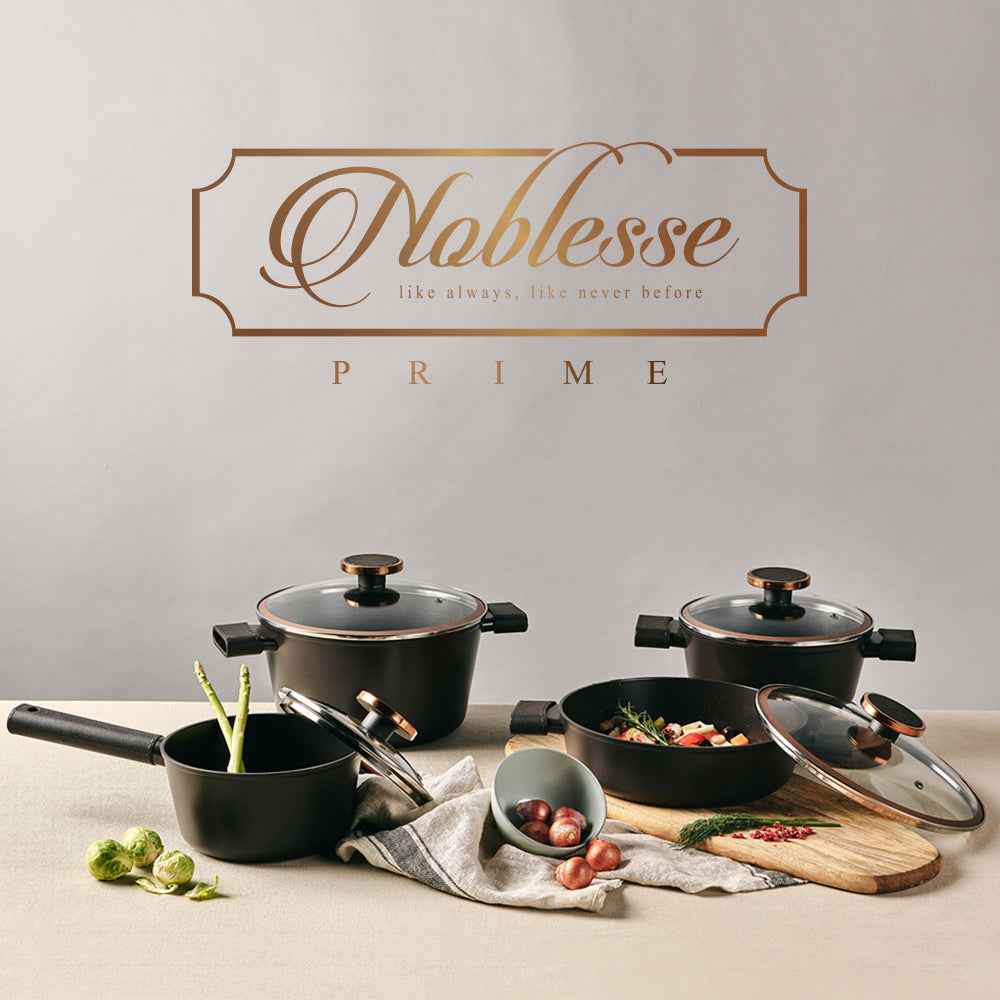 Noblesse Premium Induction Saute Pan (24cm, 2.7L) Dishwasher Safe No PFOA Black