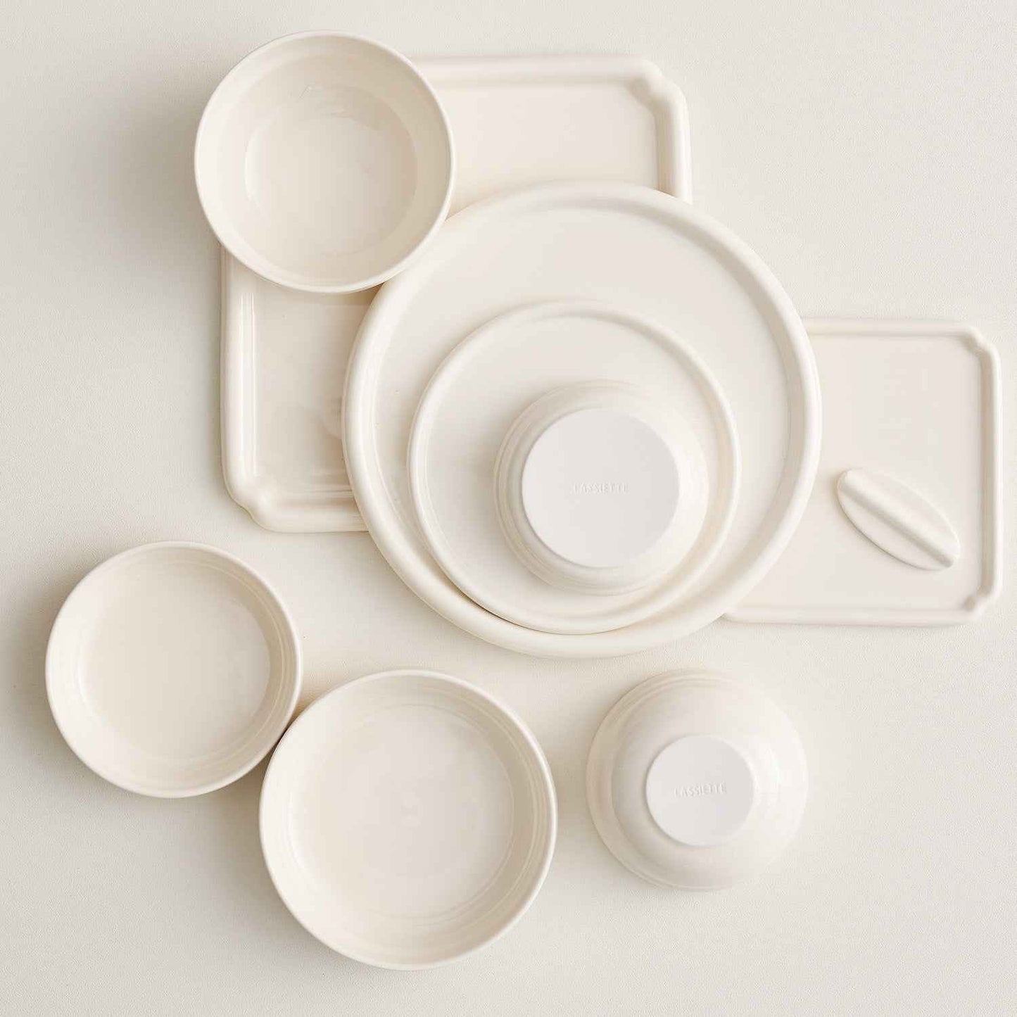 NUBE Ceramic Spoon Holder Dishwasher Safe White