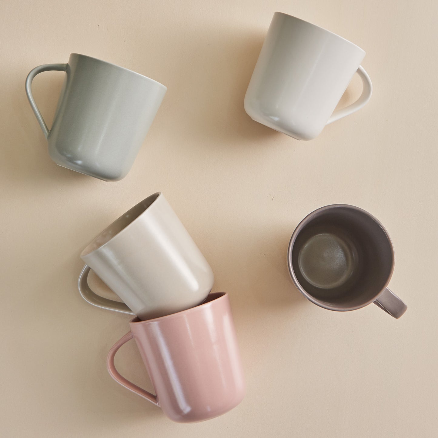 ONBAN Ceramic Mug Cup (350ml) Dishwasher Oven Safe Pink