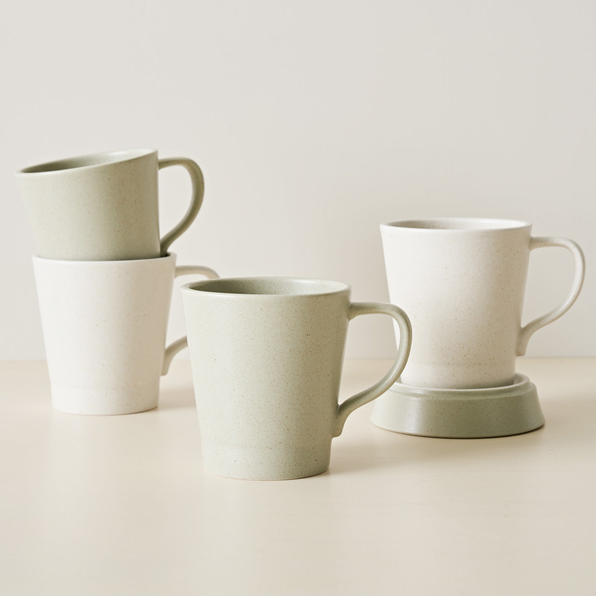 OVE Ceramic Mug Cup (360ml) Dishwasher Oven Safe Green - 라씨에뜨 오브 머그 허브그린 - adamhnk