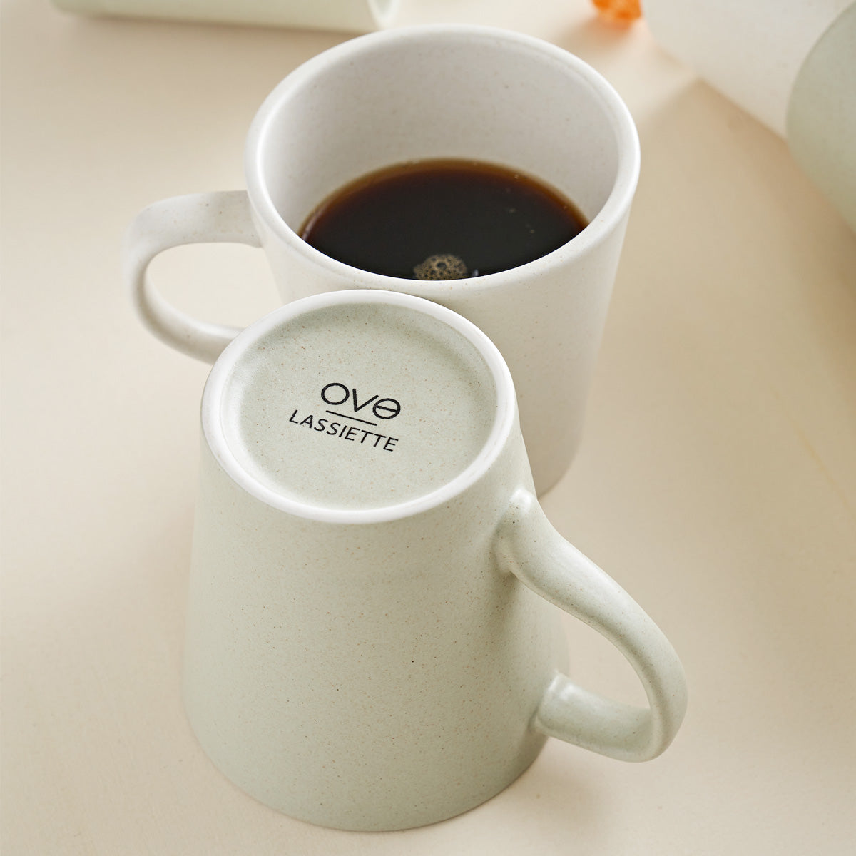 OVE Ceramic Mug Cup (360ml) Dishwasher Oven Safe Green - 라씨에뜨 오브 머그 허브그린 - adamhnk