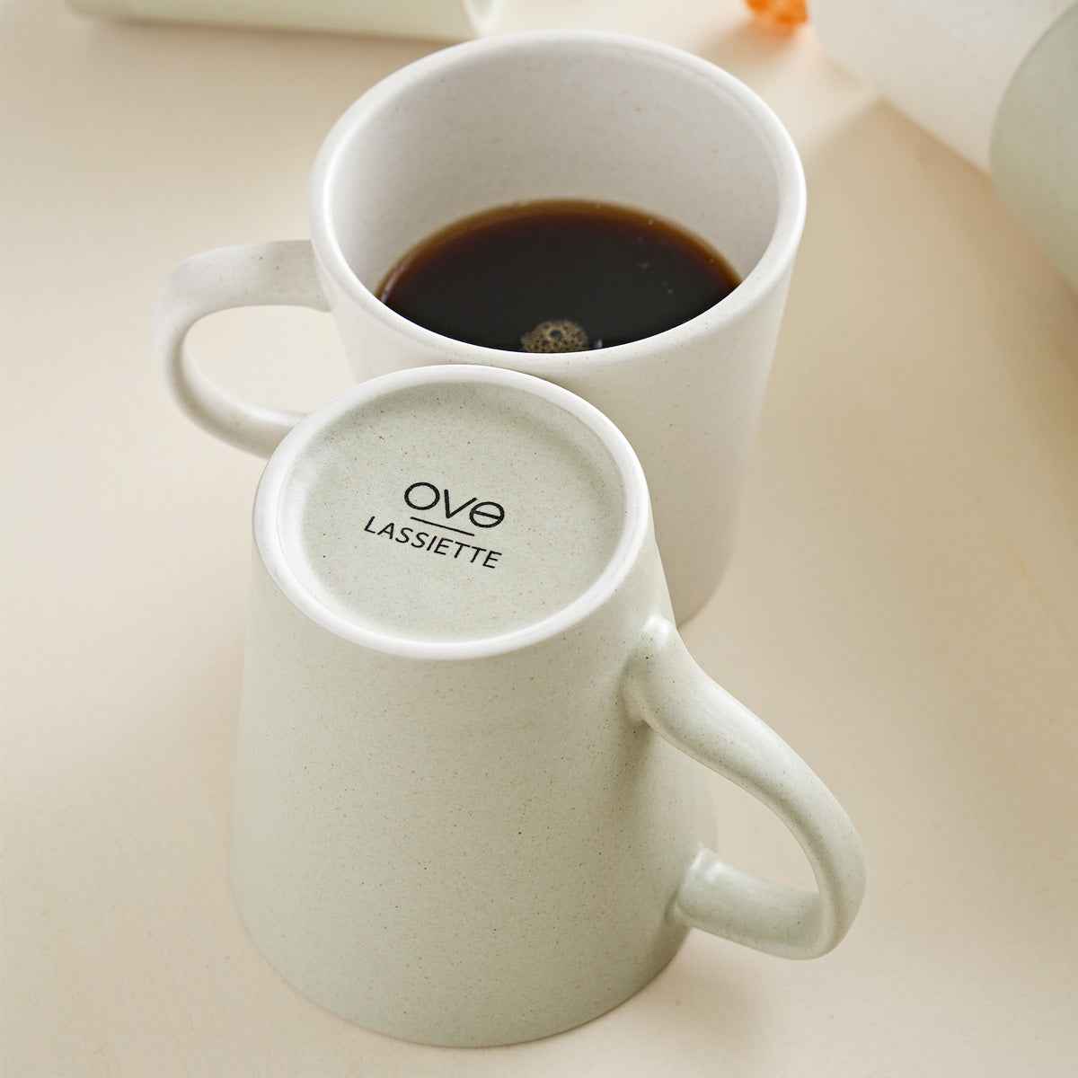 OVE Ceramic Mug Cup (360ml) Dishwasher Oven Safe Green