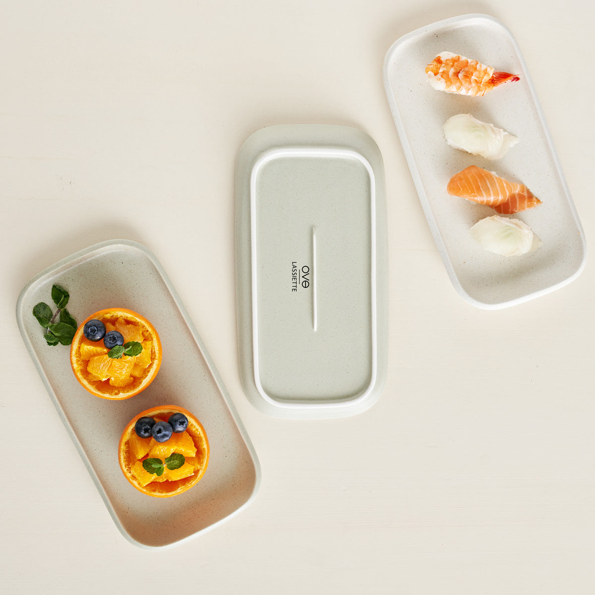 OVE Ceramic Rectangular Plate Dishwasher Oven Safe Green - ๋ผ์จ์๋จ ์ค๋ธ ์ง์ฌ๊ฐ์ ์ ํ๋ธ๊ทธ๋ฆฐ - adamhnk