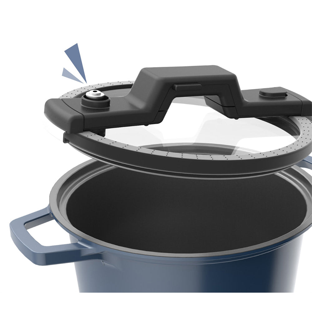 SMART COOK IH Induction Stock Pot (24cm) Dishwasher Safe Blue