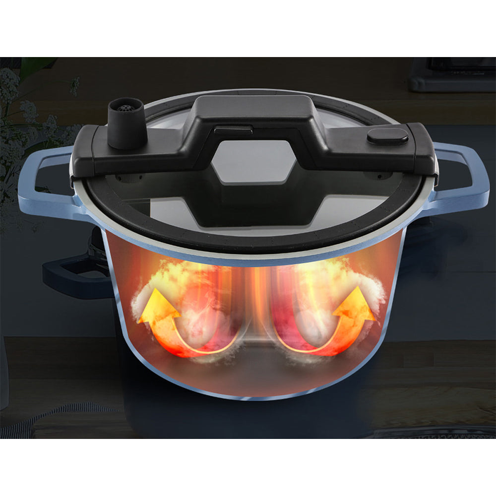 SMART COOK IH Induction Stock Pot (24cm) Dishwasher Safe Blue